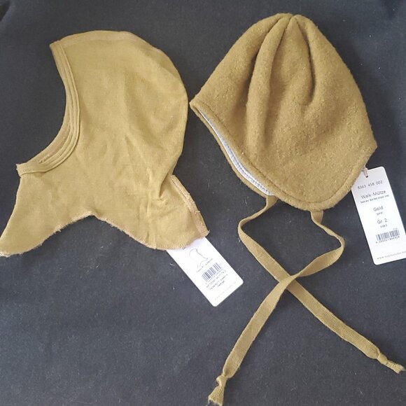 SISKIN Boiled wool toque + wool/silk balaclava size 6months- 12months - Picture 2 of 10